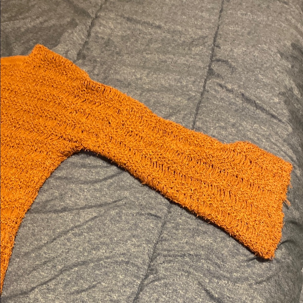 Rust Color Sweater with Relaxed Fit - Picture 8 of 11